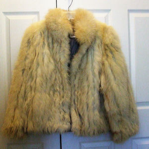Vintage SAGA fox fur jacket size Large